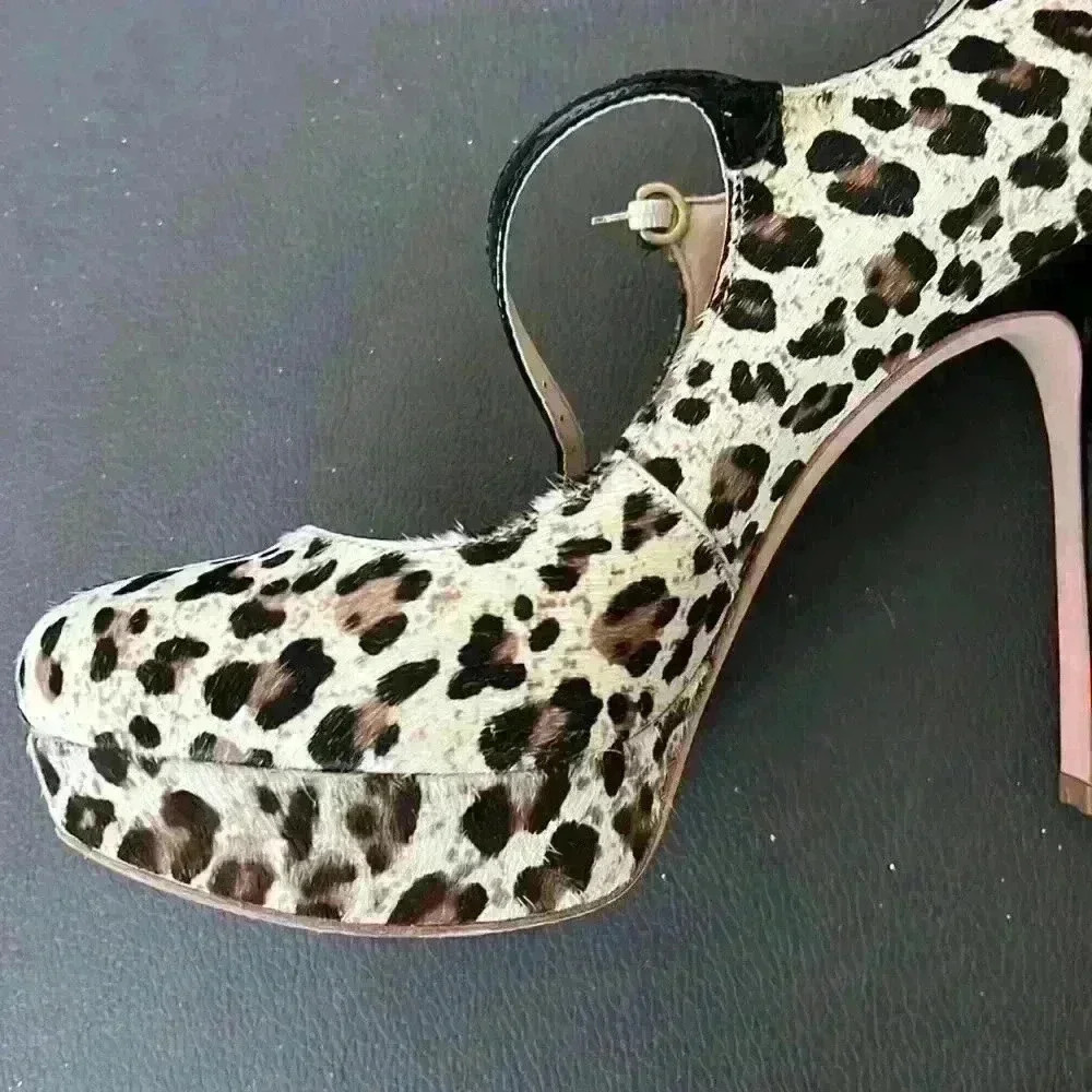 Joan & David platform pumps 5 inch heels . - Picture 6 of 8
